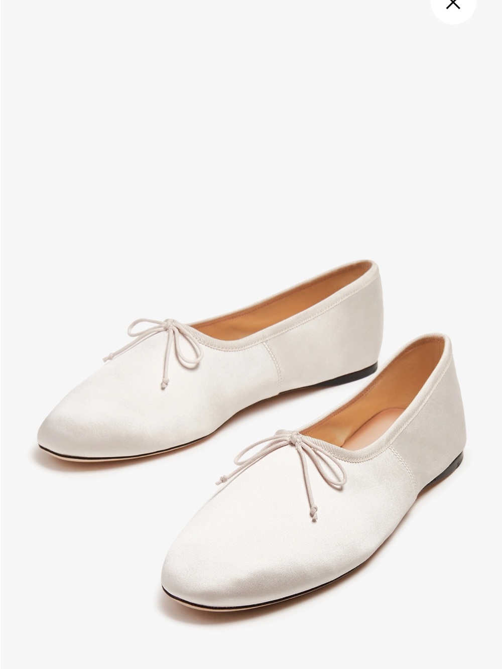 Loeffler Randall Landon Ivory Bow Ballet Flats